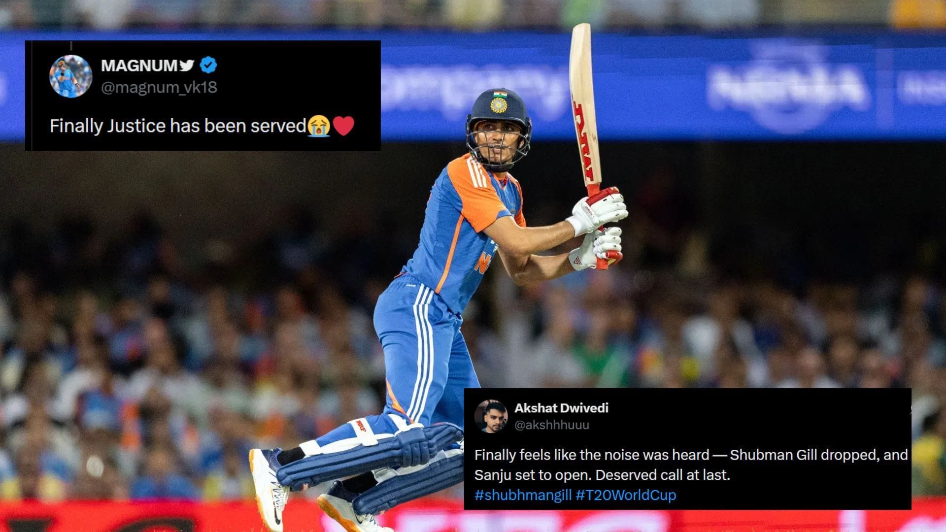 "Would never prefer any individual over team" - Fans react as Shubman Gill shockingly dropped from India's squad for T20 World Cup 2026