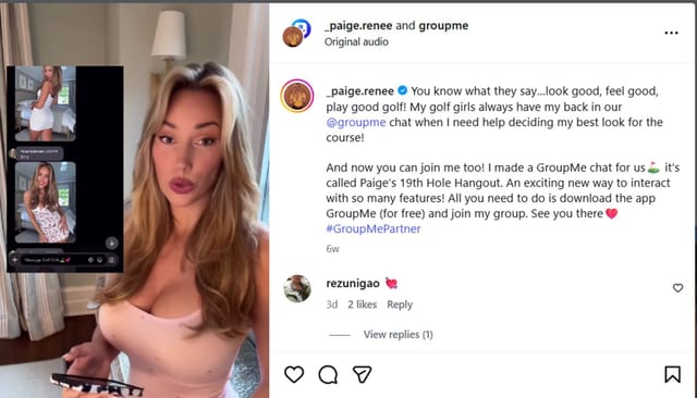 Still from Paige Spiranac's IG story /@_paige.renee