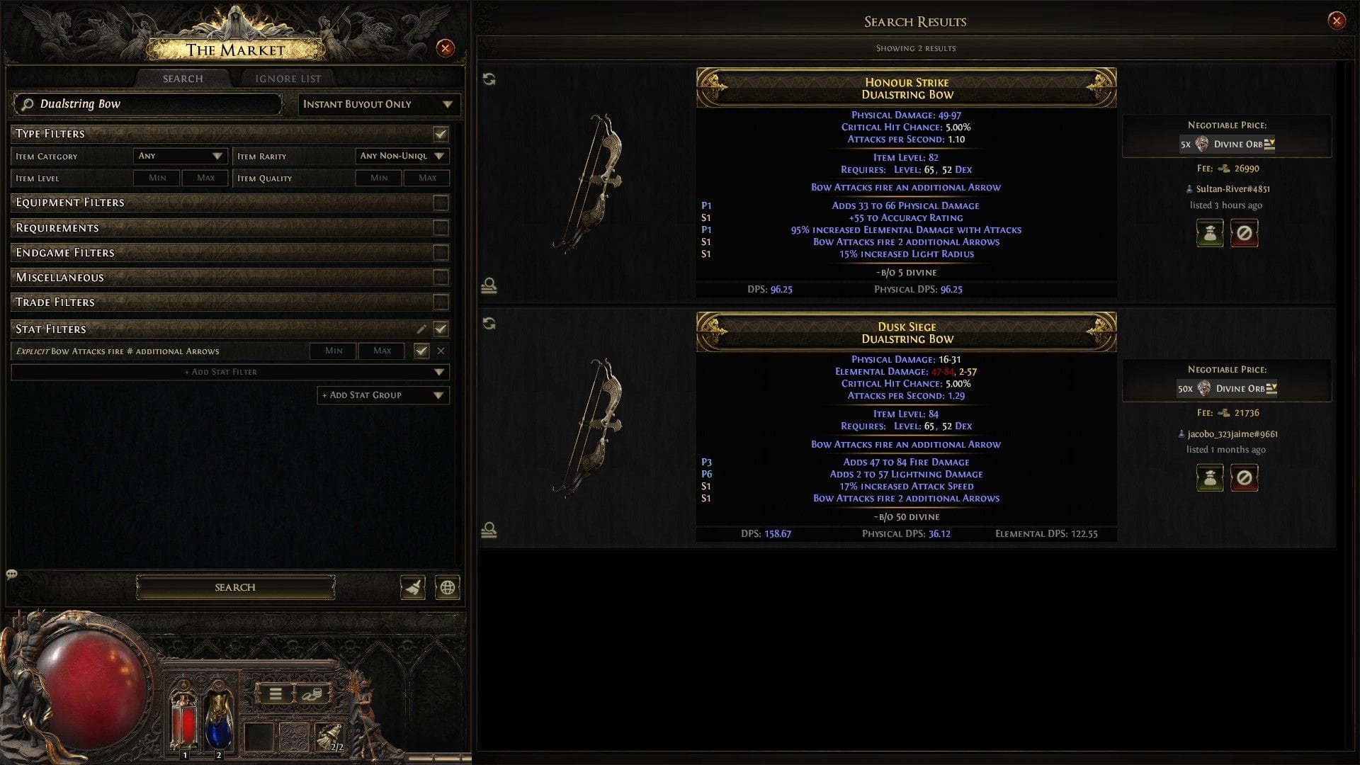 No more additional arrows mod on Bows (Image via GGG)