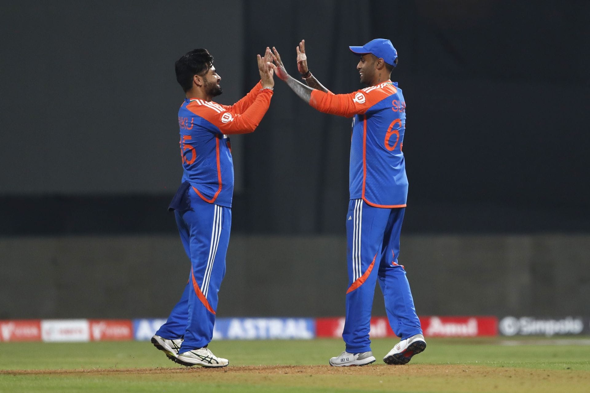 India have never lost a T20I series under Suryakumar Yadav (right) as skipper. [P/C: Getty]