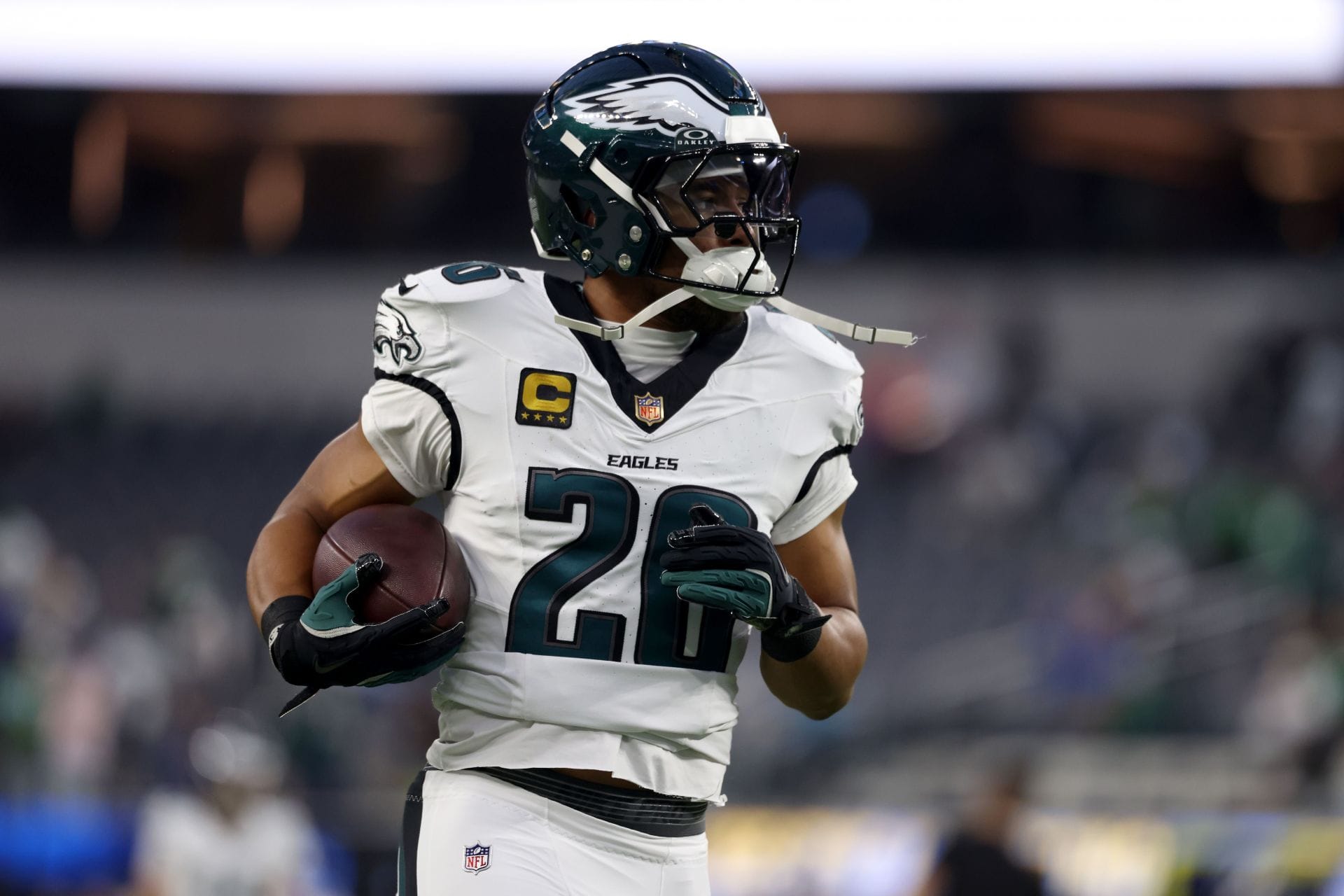 Saquon Barkley at Philadelphia Eagles v Los Angeles Chargers - NFL 2025 - Source: Getty