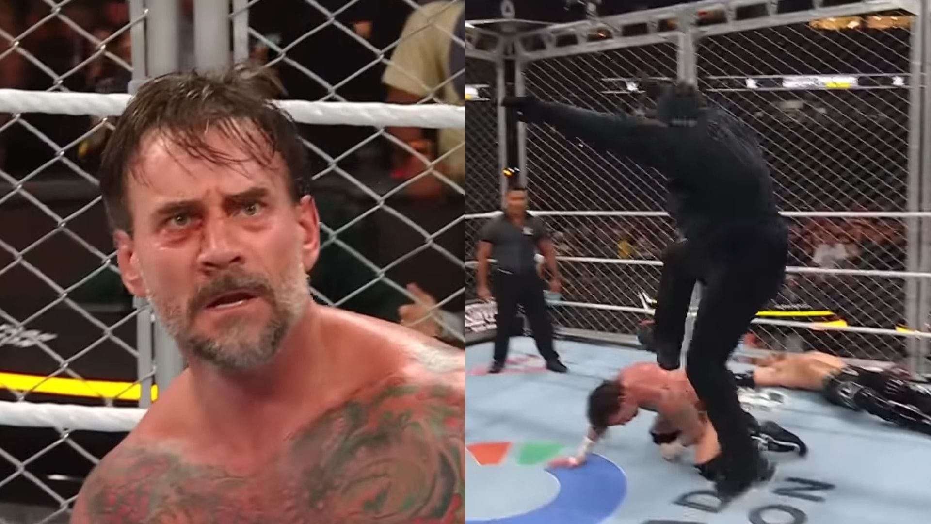 The mystery attacker at Survivor Series: WarGames (Images via WWE