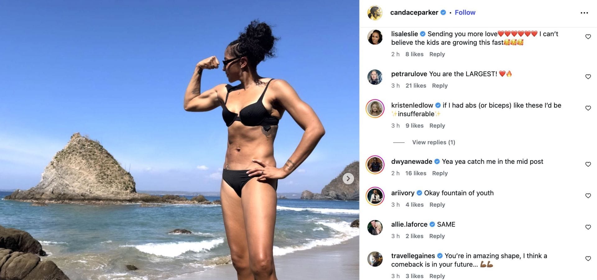 Credits: Instagram (@candaceparker)