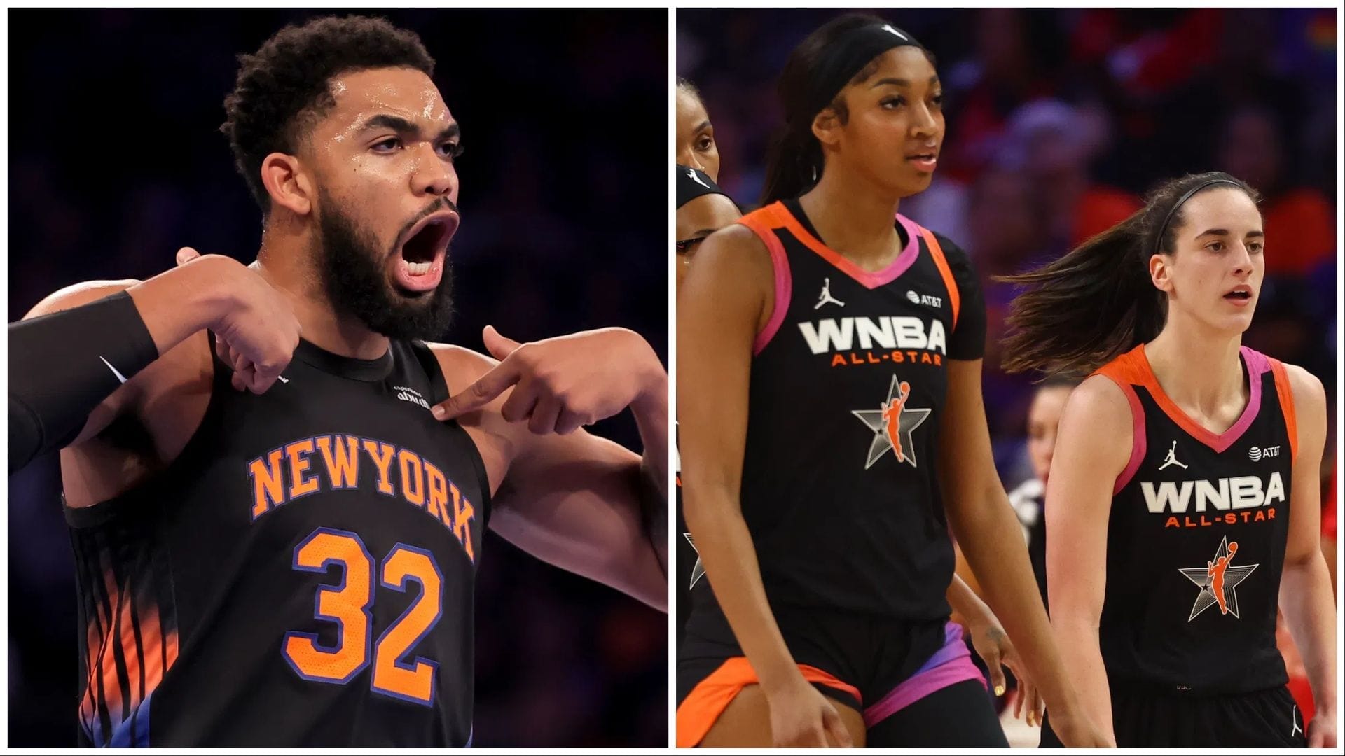 Karl-Anthony Towns Caught Off Guard by Angel Reese vs Caitlin Clark 'Shirts or Skins' Question Thrown at Him in Unexpected Interview Moment