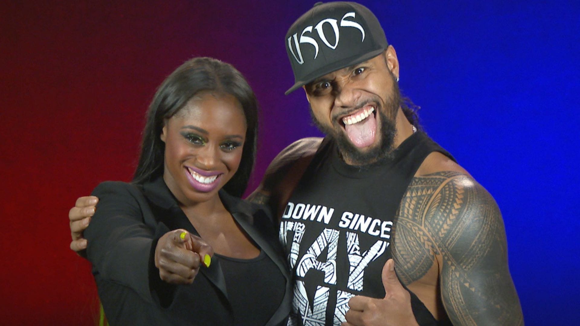 WWE superstars Naomi and Jimmy Uso [Image Credits: WWE