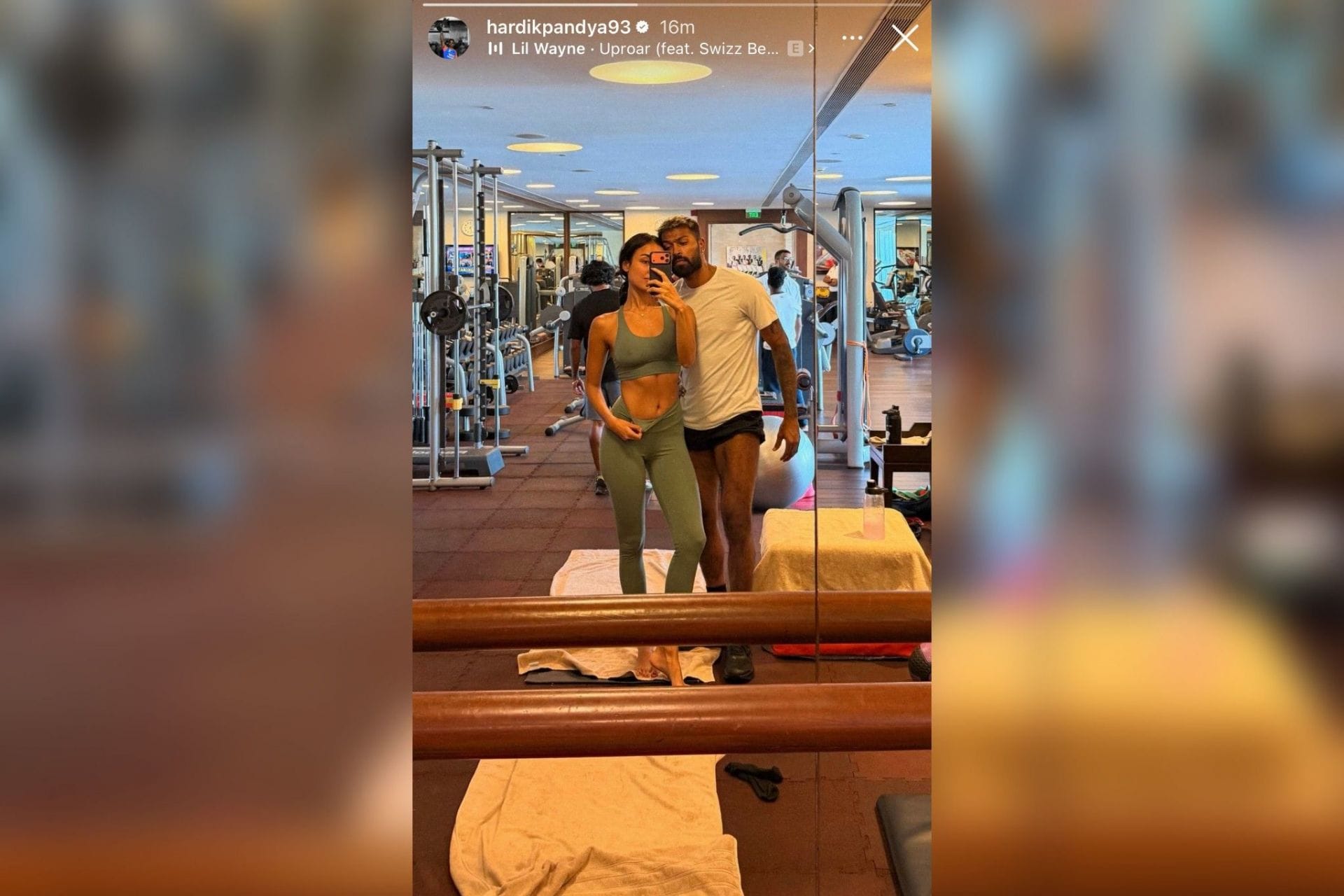 Hardik and Mahieka Sharma (Image via Instagram-@hardikpandya93)