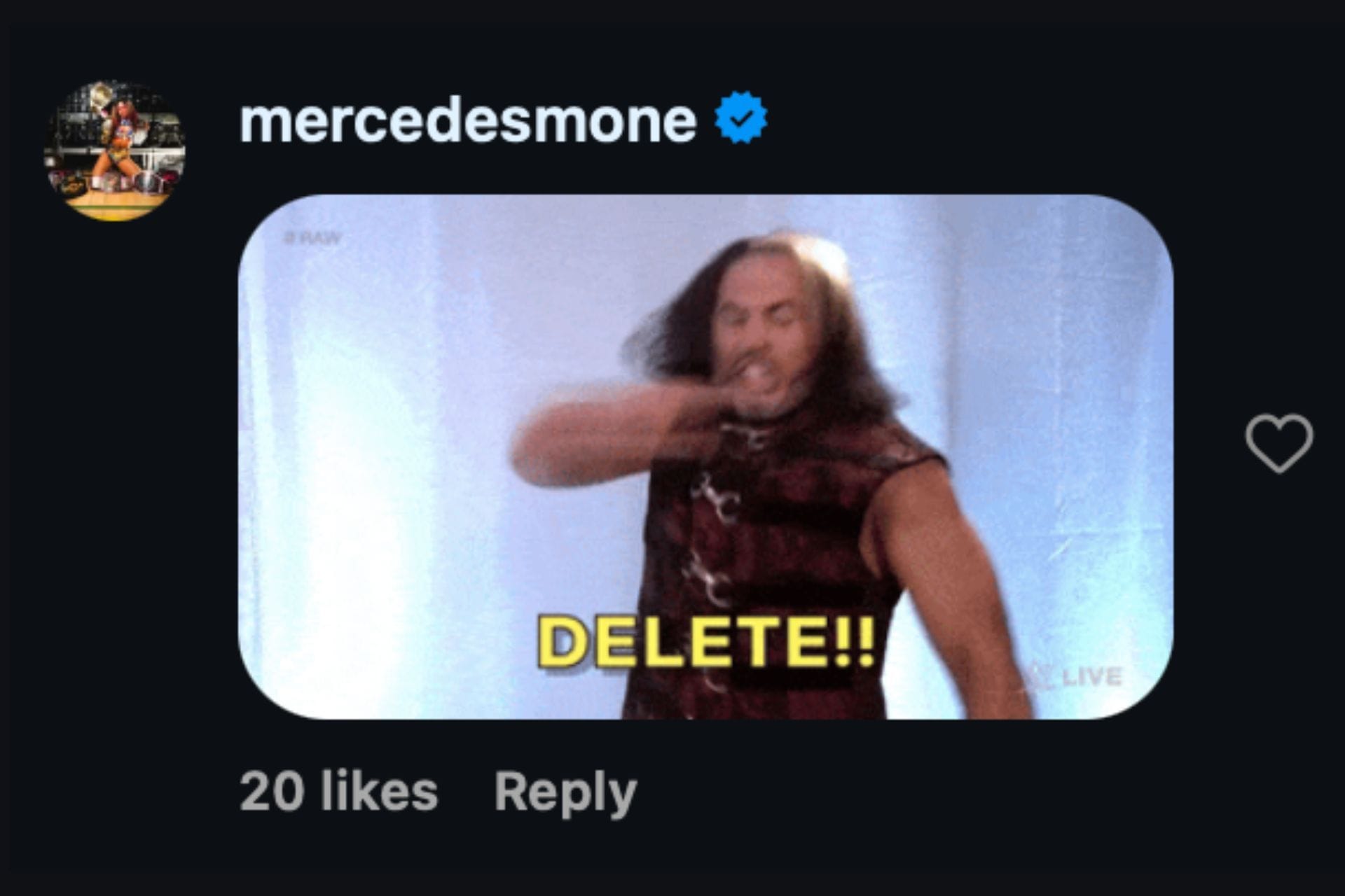 Mone responds to Red Velvet&#039;s post. (Image via Velvet&#039;s Instagram handle) 