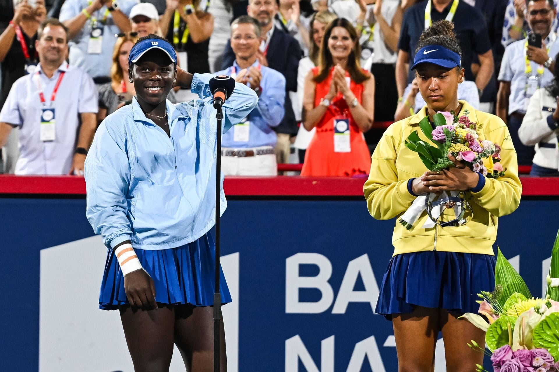 Victoria Mboko and Naomi Osaka at the 2025 National Bank Open in Montreal - Image source: Getty