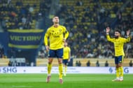 Al-Nassr striker Cristiano Ronaldo (left)