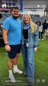 Screenshot of Mya Lesnar's Instagram story.