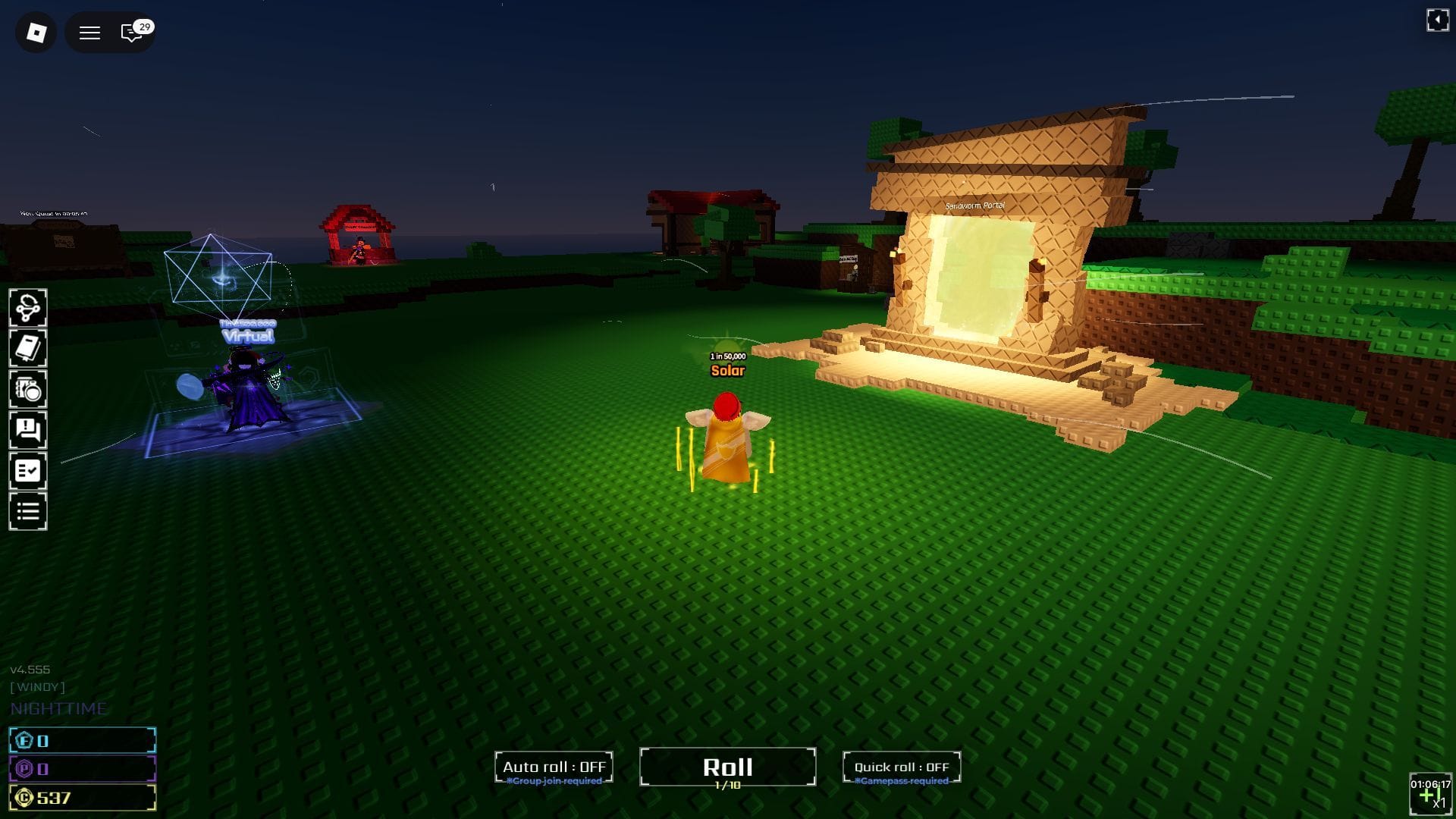 Sol RNG Sky Biome Guide 2 Heavenly Biome can spawn at any time (Image via Roblox)