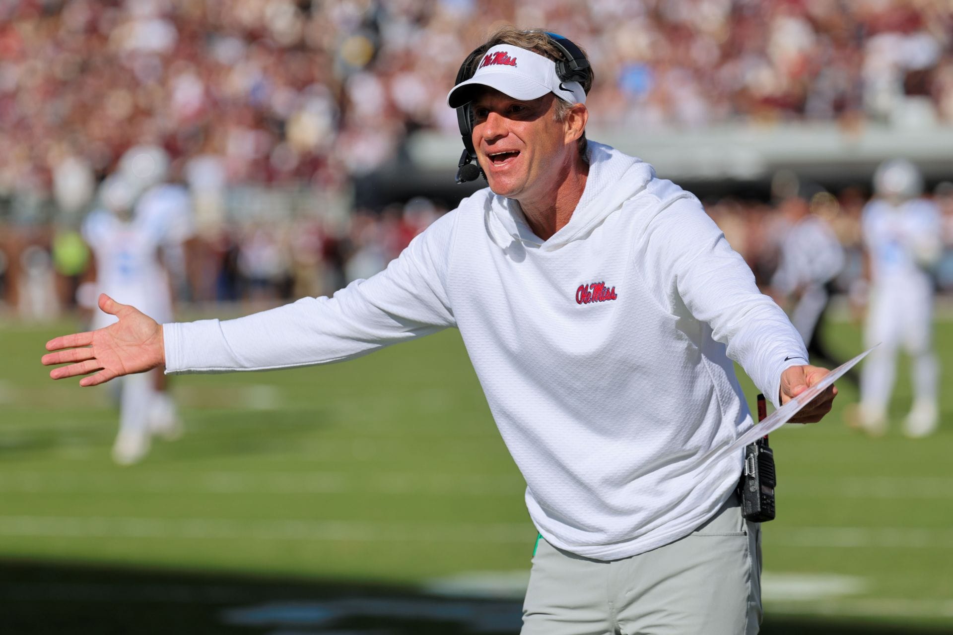 Lane Kiffin at Ole Miss at Mississippi State - Source: Getty