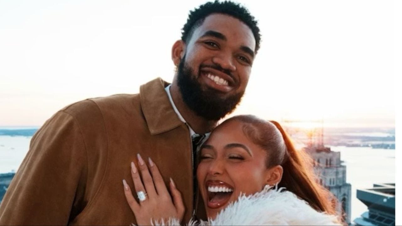 Karl-Anthony Towns and Jordyn Woods’ Surprise Christmas Engagement Sends Angel Reese, Sunisa Lee and Others Into Celebration Mode