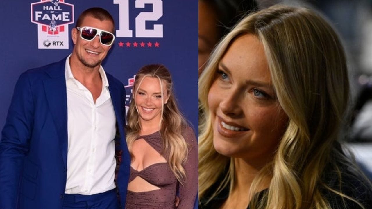 [PICS] Rob Gronkowski&rsquo;s GF Camille Kostek serves Barbie-core glam in fur coat and sheer leggings to giveaway diamonds to fans