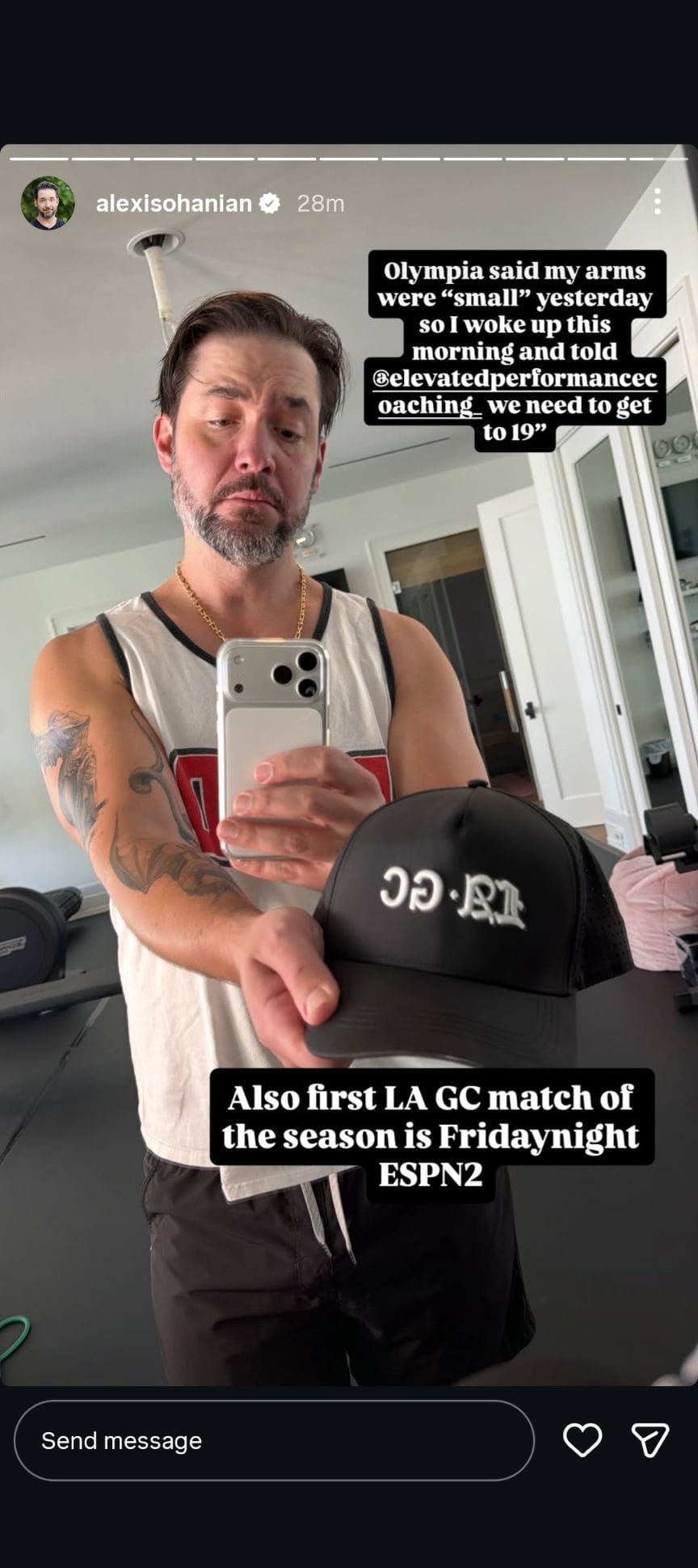 Alexis Ohanian shares an update about Olympia Williams - Image Source - @alexisohanian Instagram 