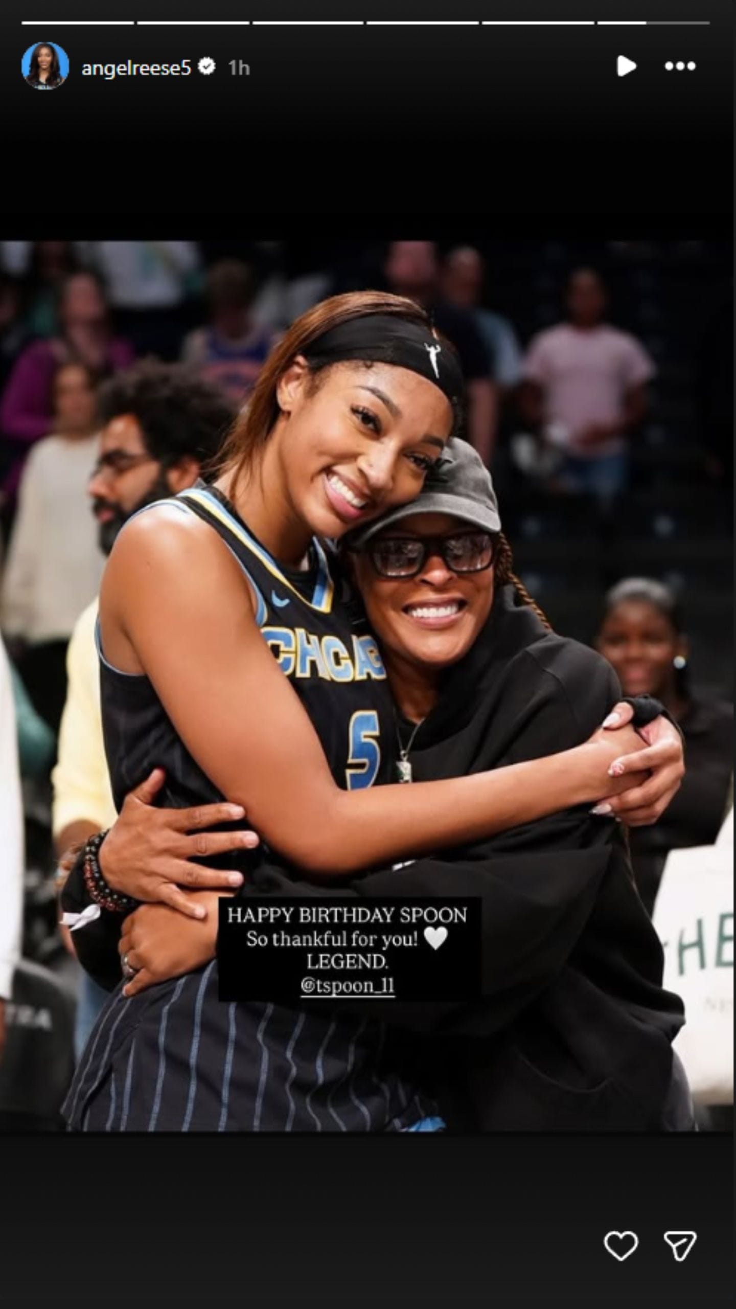 Angel Reese shared this on her IG stories. (Photo: @angelreese5 on IG)