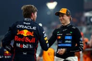 Max Verstappen shakes hands with Oscar Piastri after the F1 Abu Dhabi Grand Prix Qualifying - Source: Getty