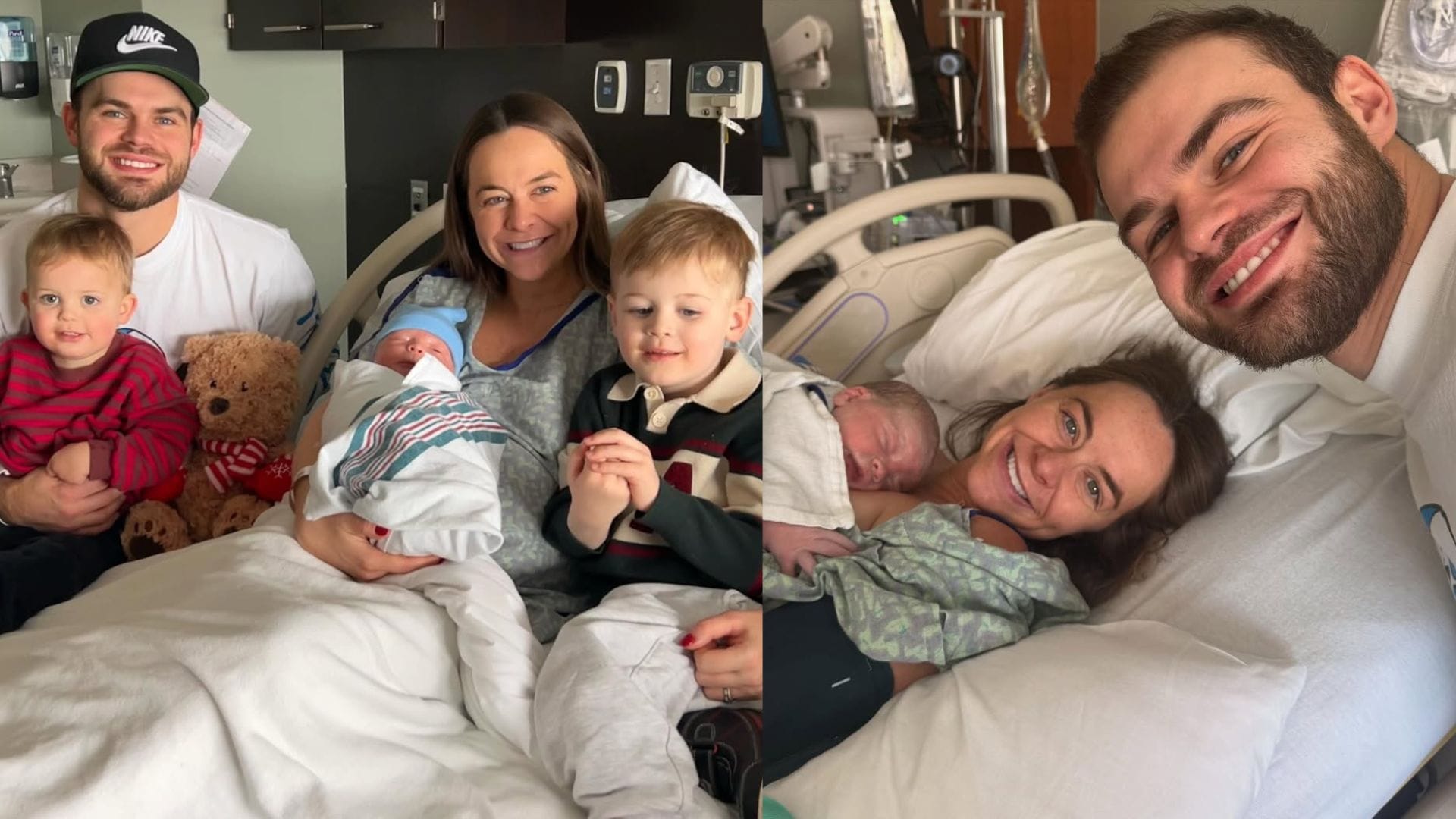 Alex DeBrincat and wife Lyndsey welcome third child together