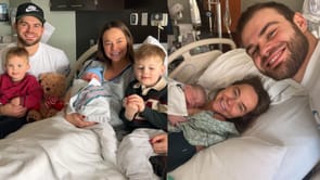 Red Wings’ Alex DeBrincat and wife Lyndsey welcome third child together