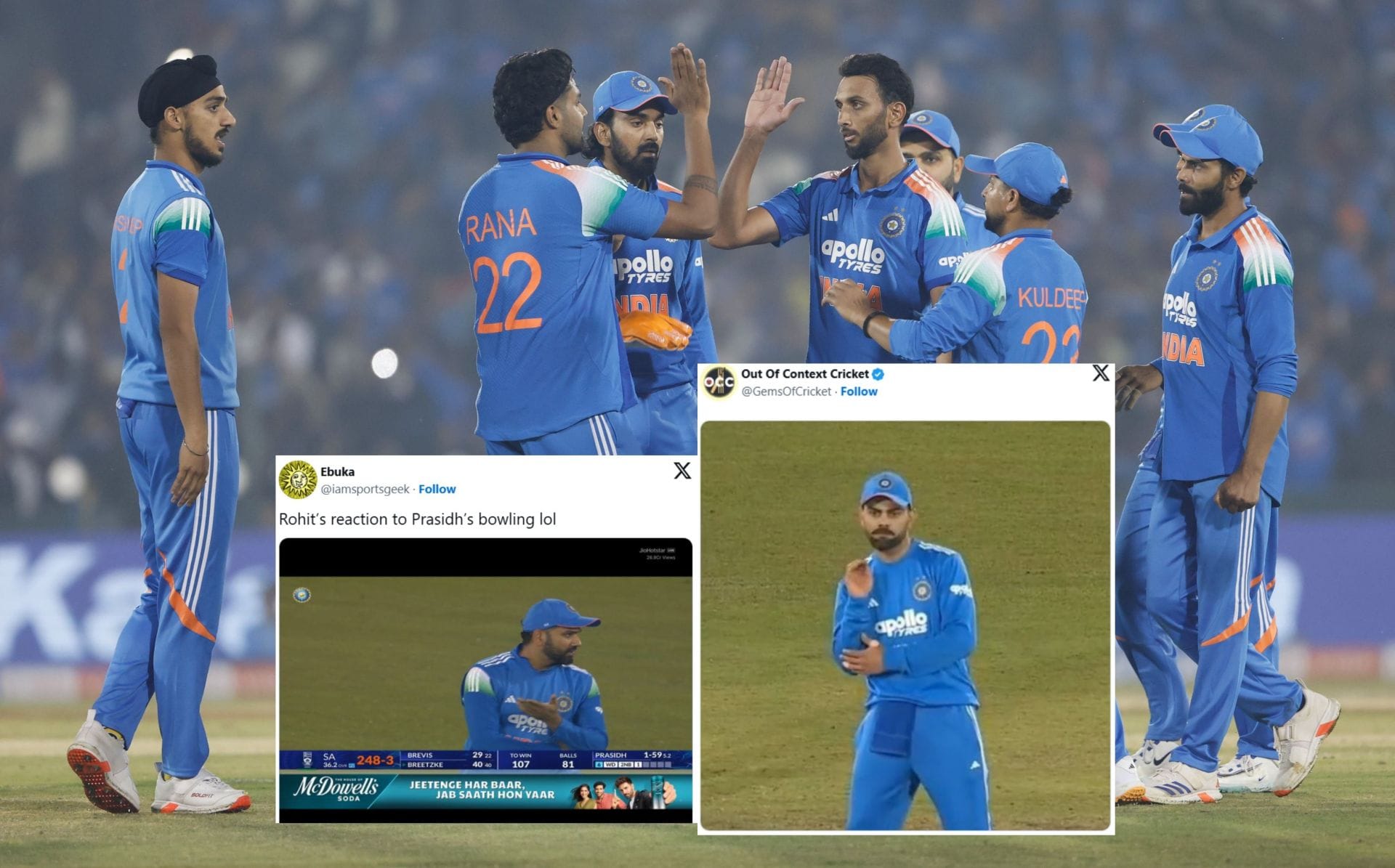 Fans react after India