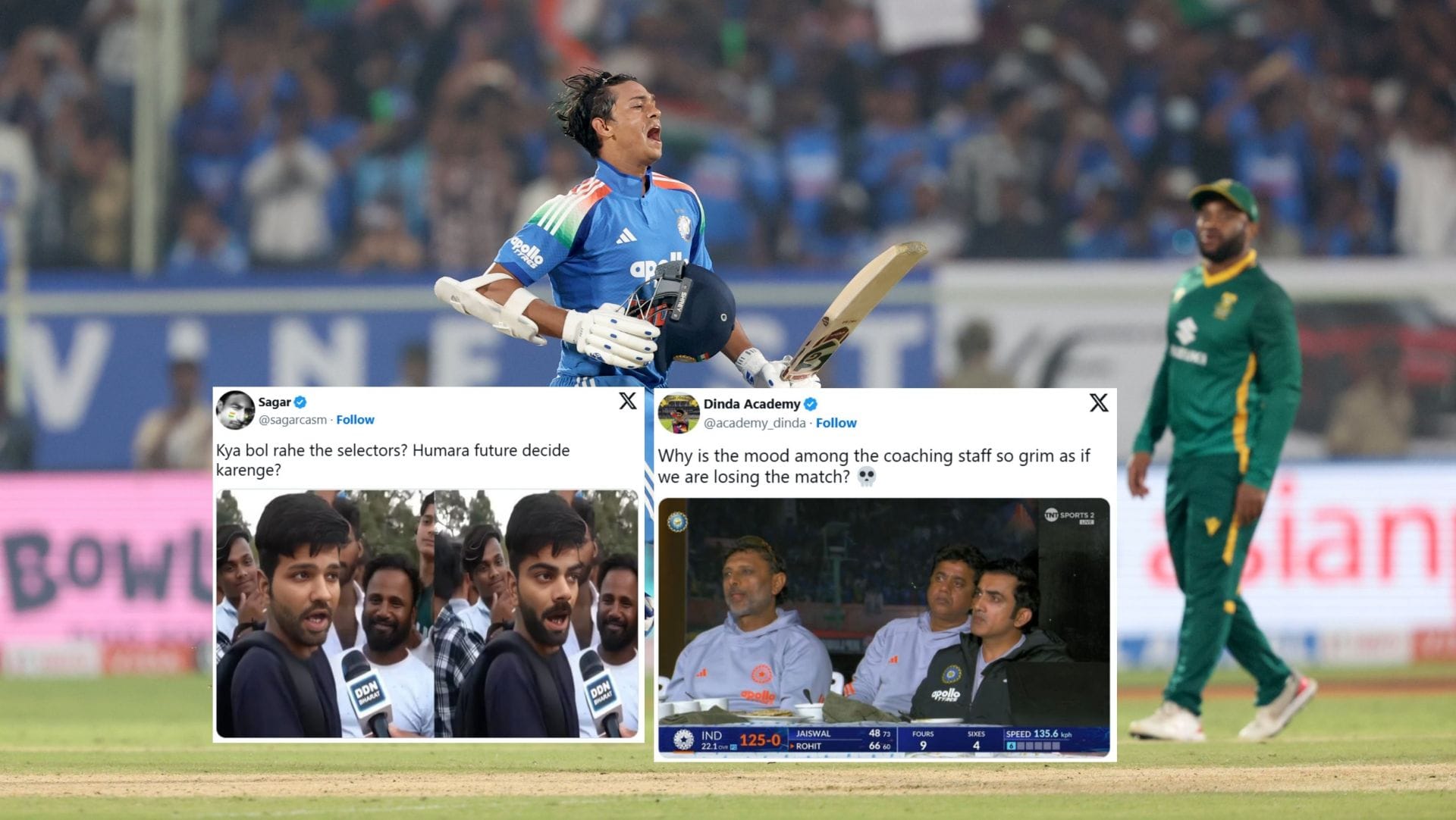 Fans react after India