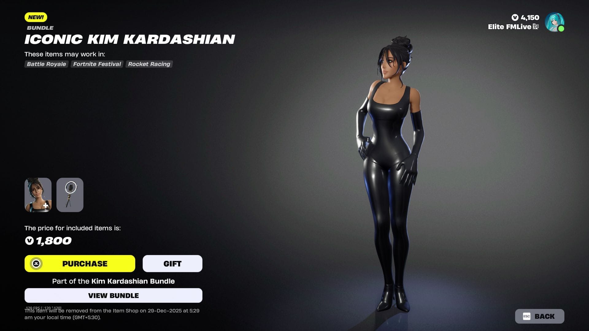 How to get Kim Kardashian skin in Fortnite