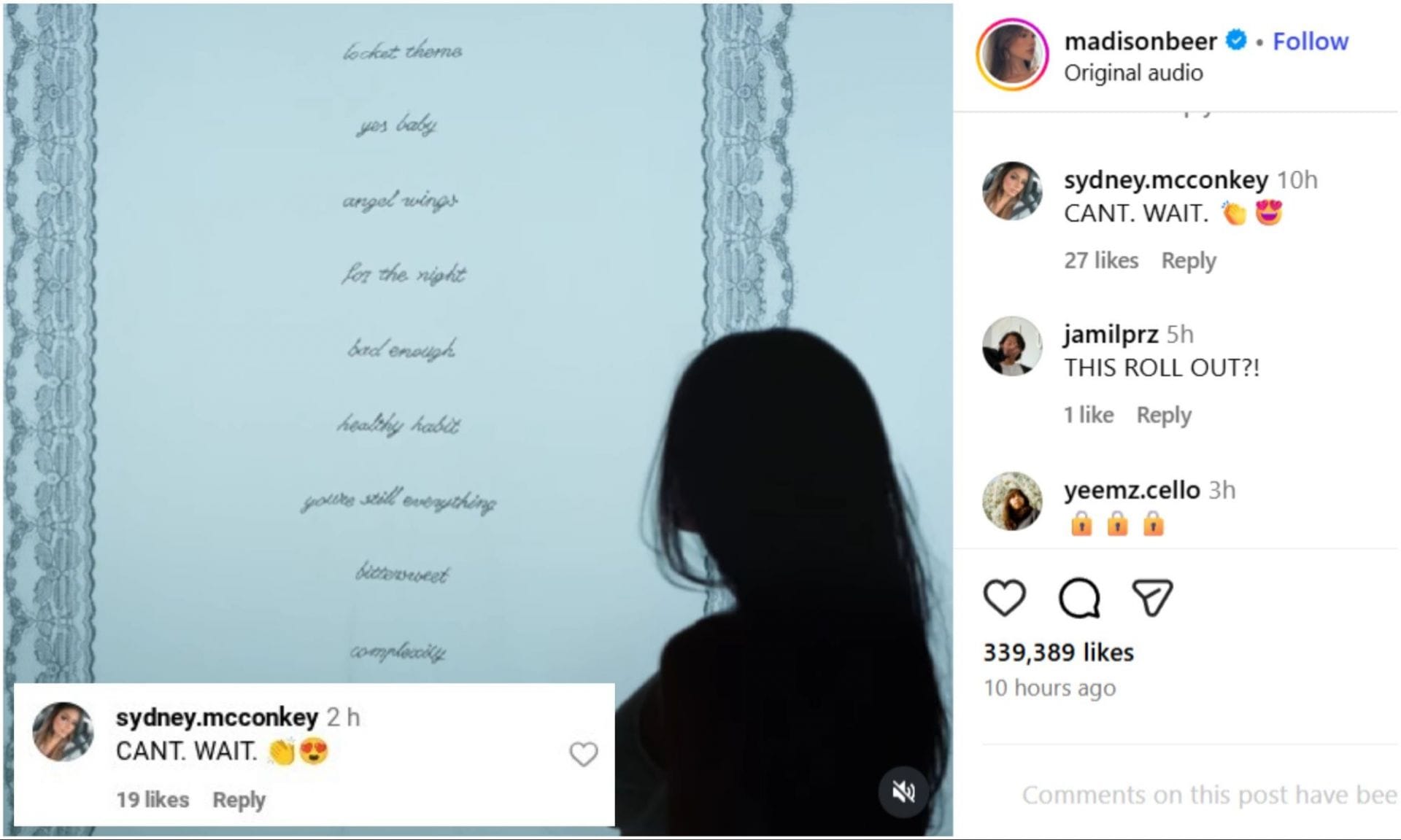 Justin Herbert&#039;s GF Madison Beer/@madisonbeer