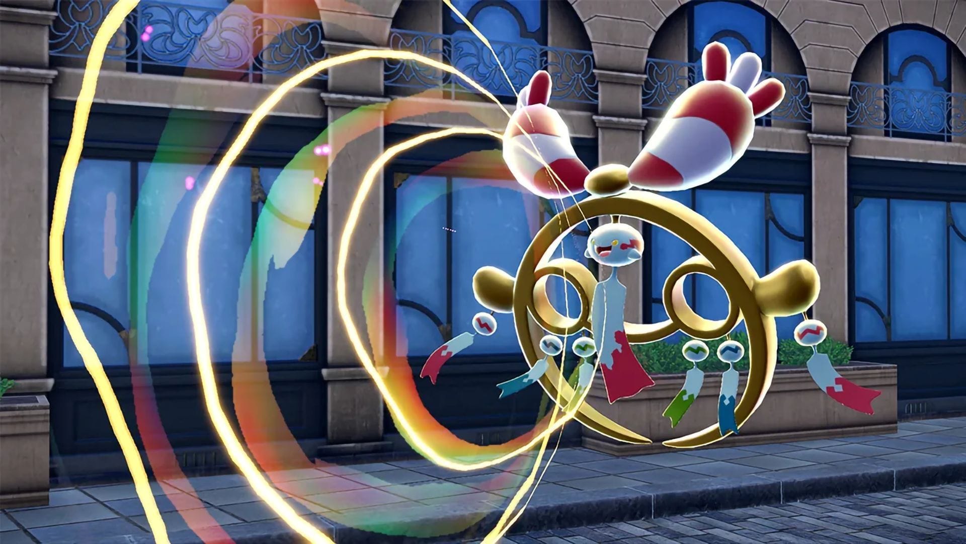 Mega Chimecho performing sonic attacks (Image via TPC)