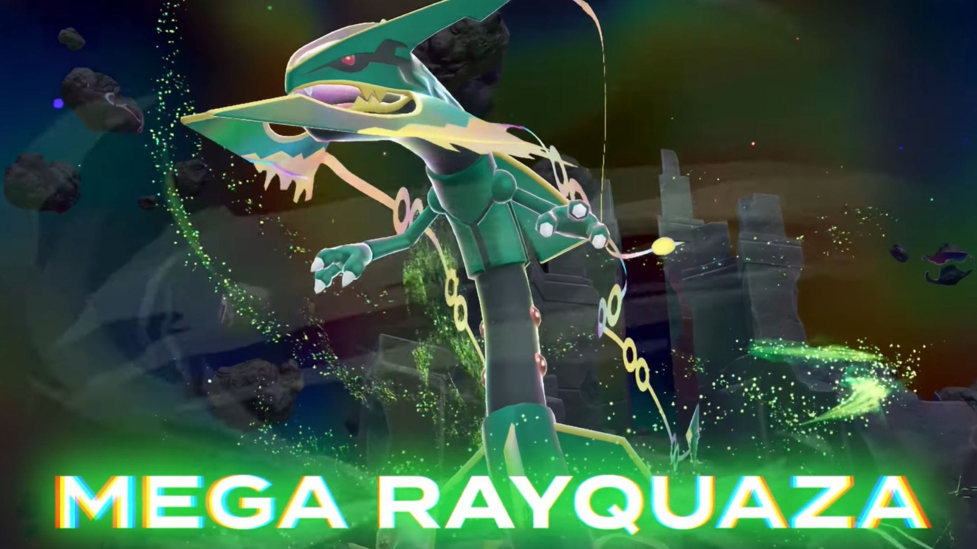Mega Rayquaza in Pokemon Legends Z-A DLC (Image via TPC)