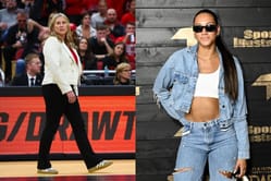 Harper Murray, Andi Jackson and others Nebraska volleyball players reacts as Dani Busboom Kelly wins major Big Ten honor