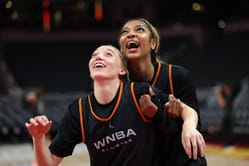 "Future Liberty Legends" - WNBA Fans Go Wild as Angel Reese & Paige Bueckers Stun in Knicks Colors Courtside for Latest Collab Tease