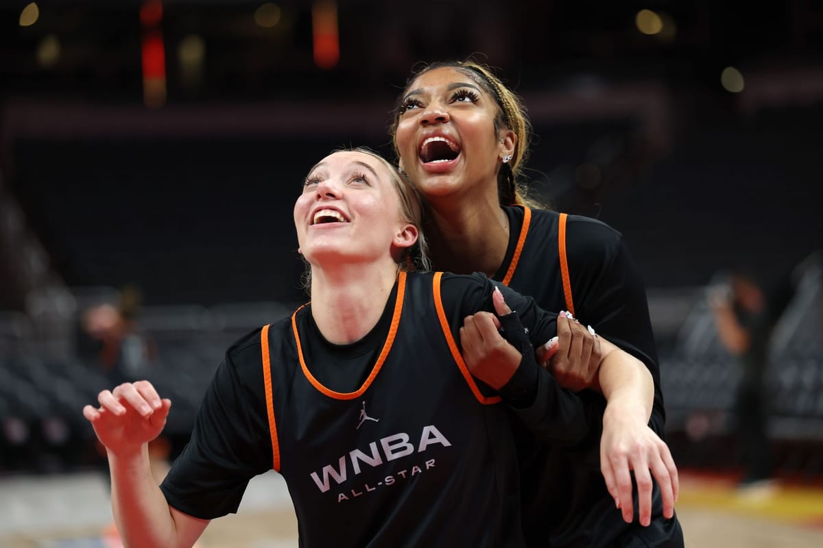 "Future Liberty Legends" - WNBA Fans Go Wild as Angel Reese & Paige Bueckers Stun in Knicks Colors Courtside for Latest Collab Tease