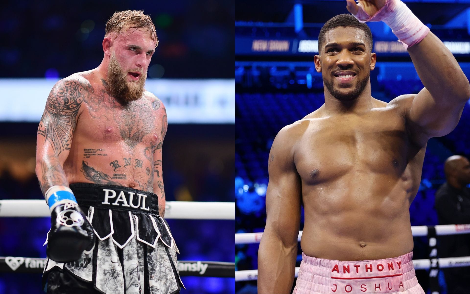 Jake Paul (left) vs. Anthony Joshua (right) will take place on Dec 19. [Images courtesy: Getty Images]