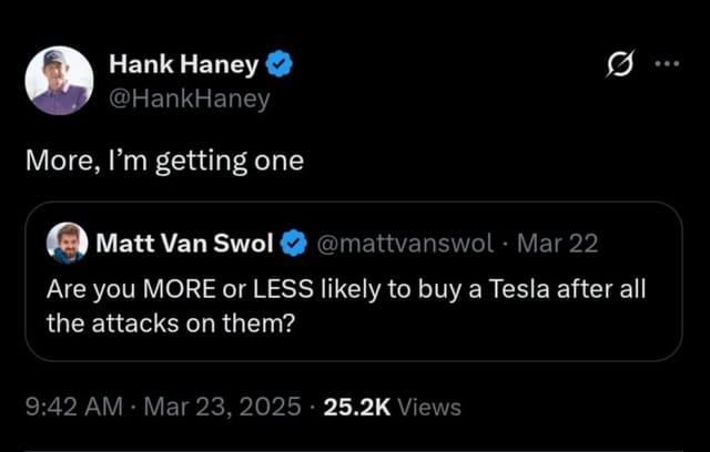 Screenshot of Hank Haney's post on X - Image credit - via X @HankHaney