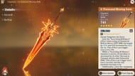 5-star claymore A Thousand Blazing Suns (Image via Sportskeeda Gaming/HoYoverse)