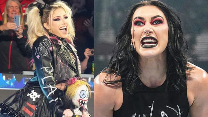 Watch: Alexa Bliss and Rhea Ripley break character during Survivor Series: WarGames 2025