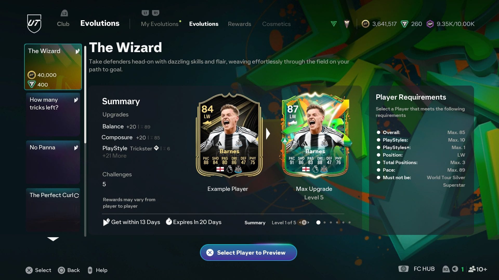 The requirements (Image via EA Sports)