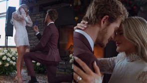 [Watch] Flames' Dustin Wolf proposes to now-fiancee Sawyer Norman with a huge diamond engagement ring