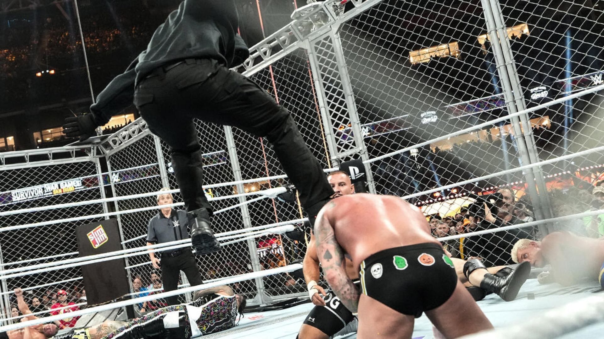 CM Punk was taken out by a mystery man (Image Credits: WWE.com)