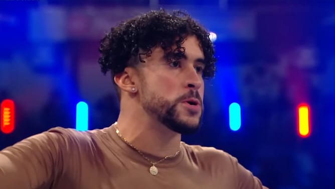 Megastar Bad Bunny spotted ringside at WWE’s rival company’s event