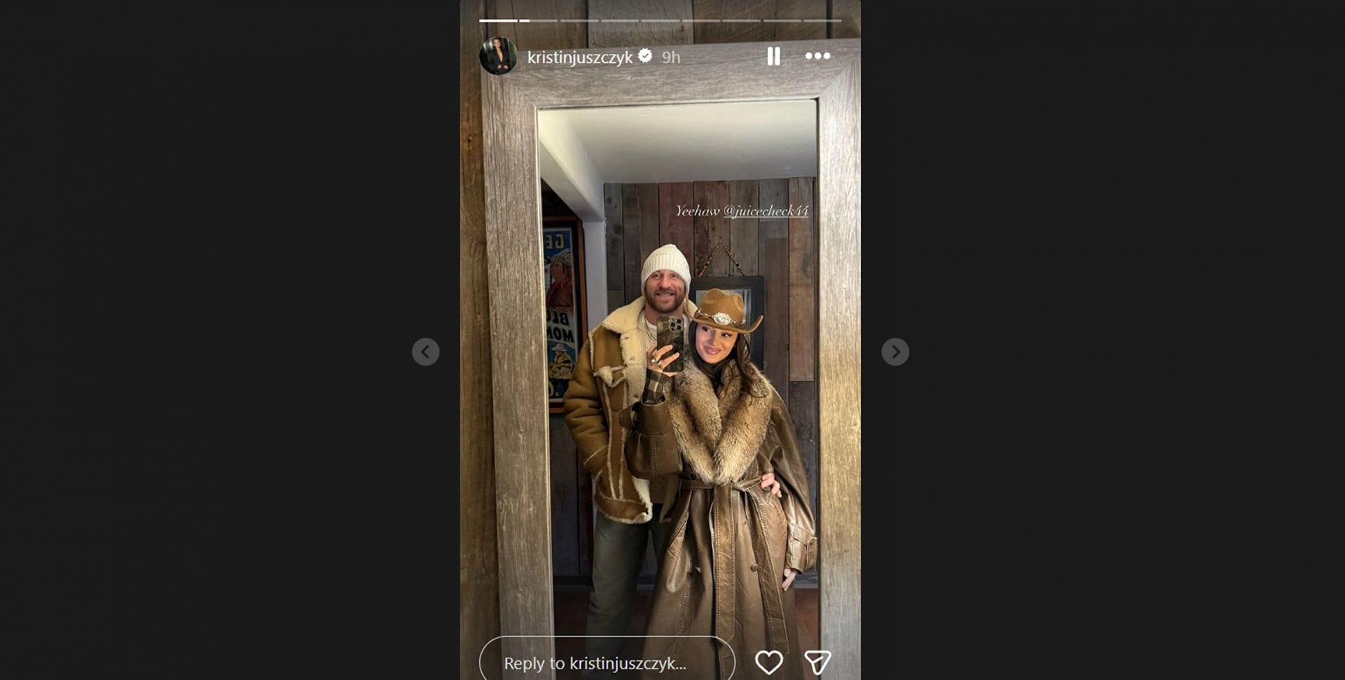 Kyle Juszczyk and wife Kristin /@kristinjuszczyk