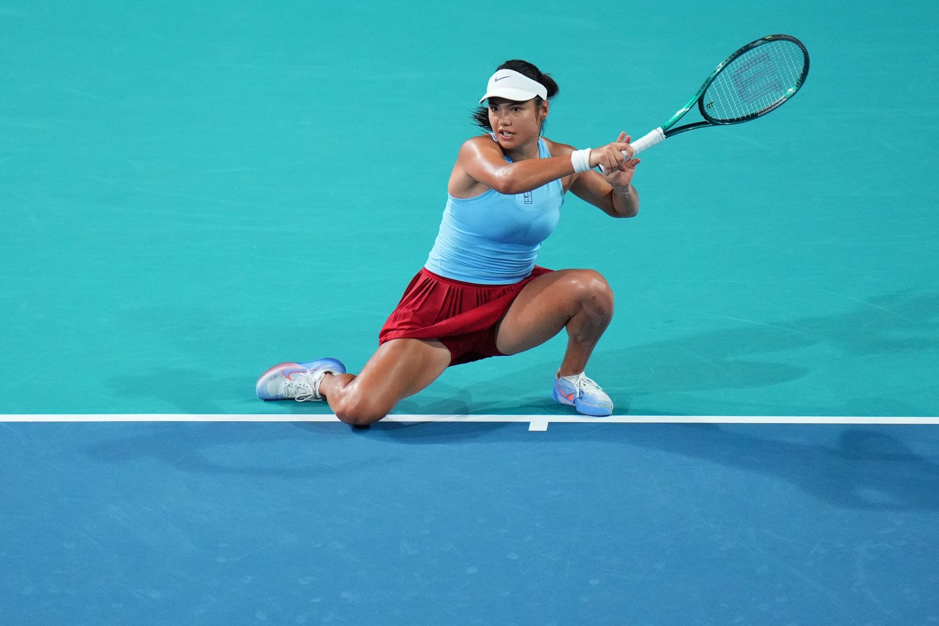 Emma Raducanu at the 2025 Miami Open. (Source: Getty)