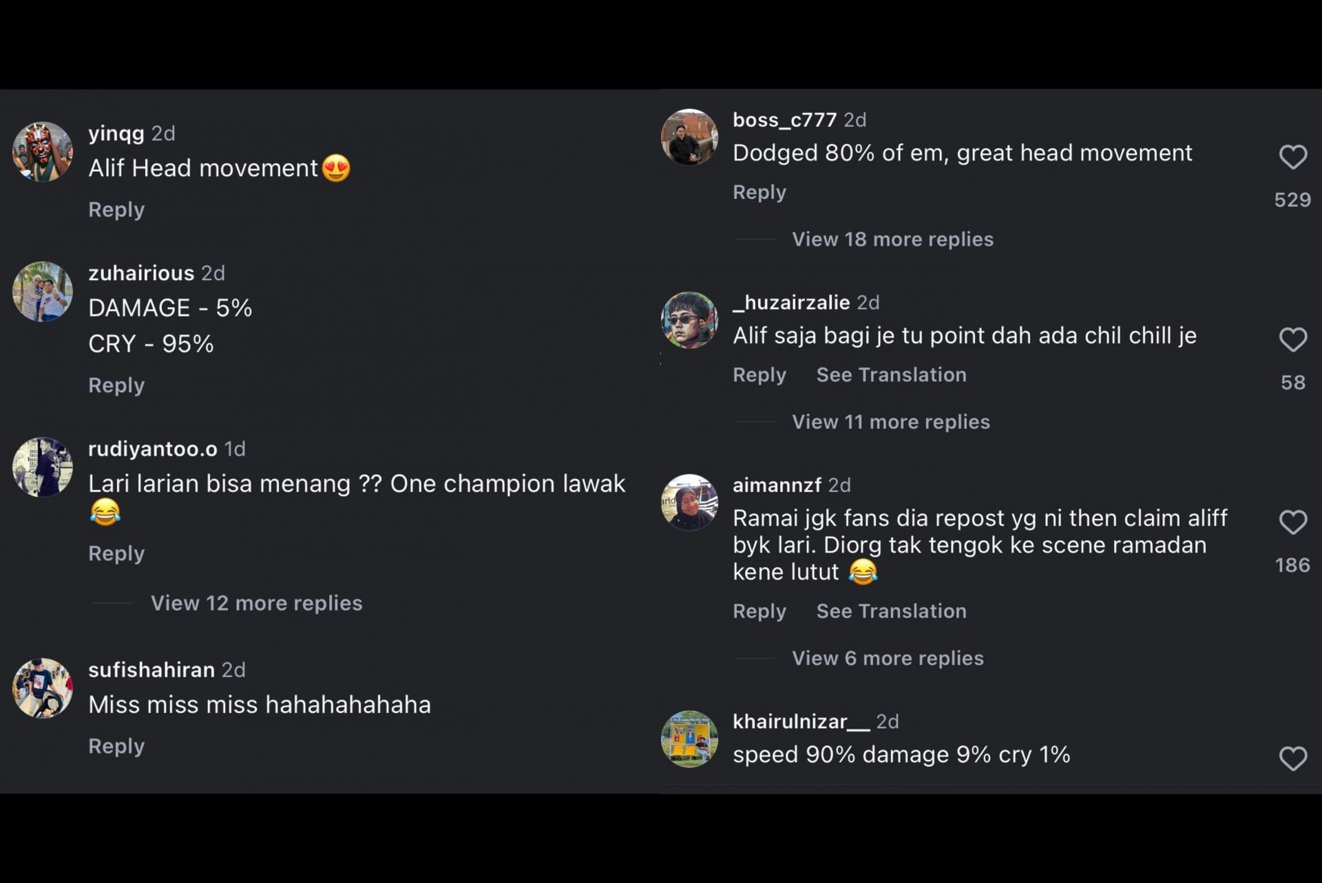 [Screenshots from Instagram @onechampionship]