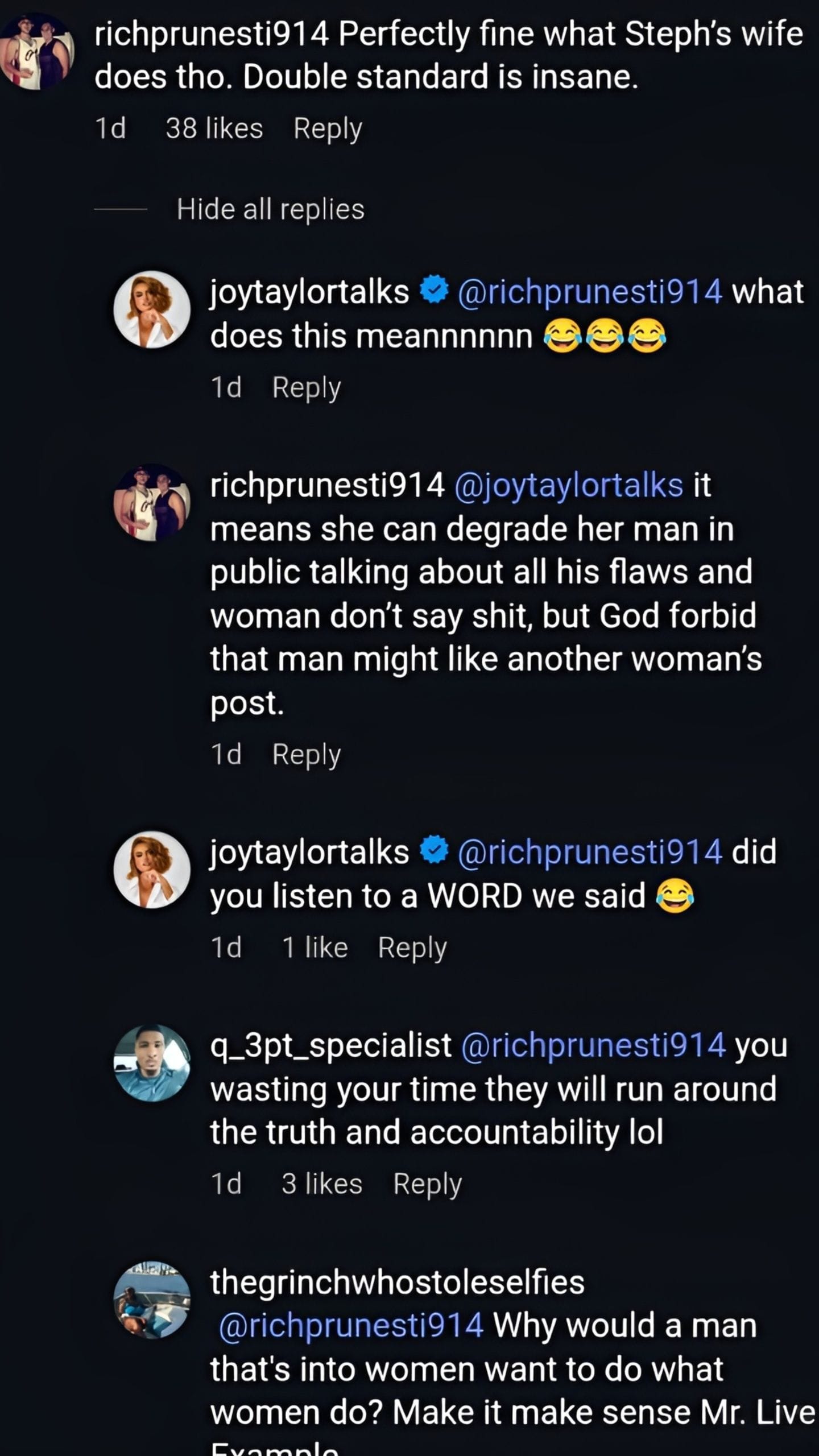 Comments on the post