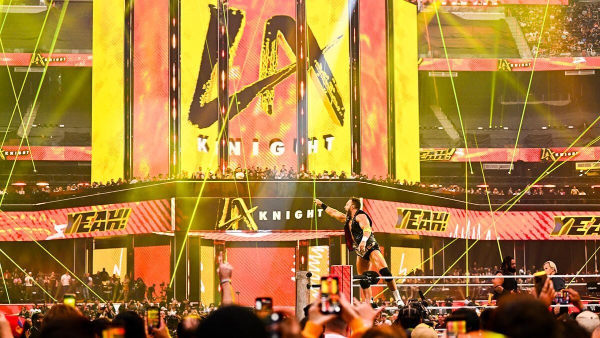 LA Knight at WrestleMania