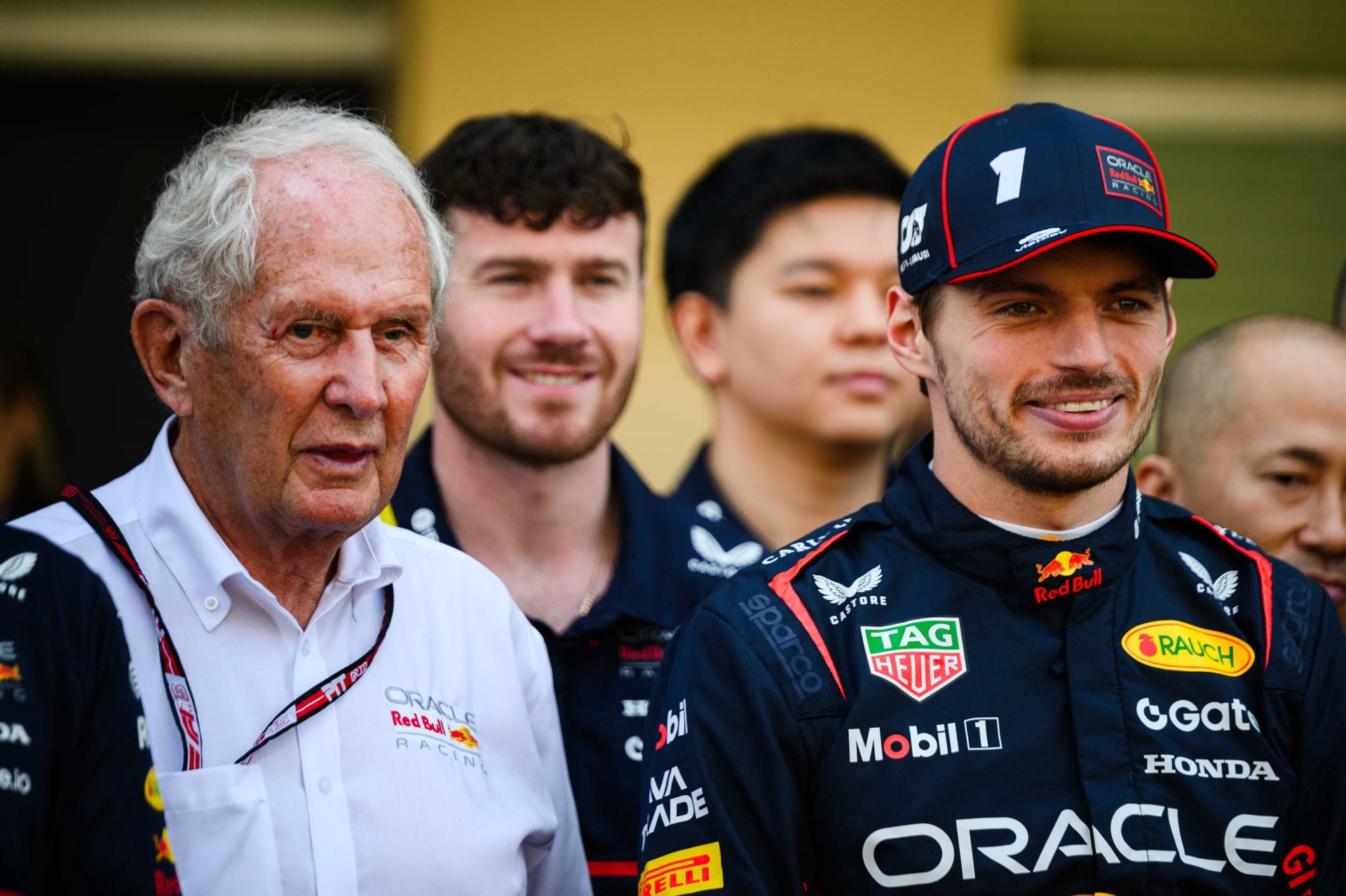 Max Verstappen and Helmut Marko at the Abu Dhabi Grand Prix - Source: Getty
