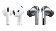 The design of Apple AirPods 4 vs Samsung Galaxy Buds3 Pro (Image via Apple | Samsung)