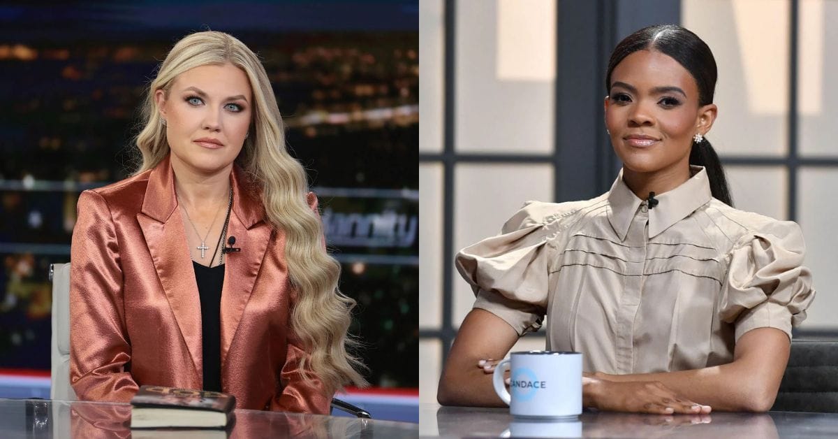 Erika Kirk and Candace Owens