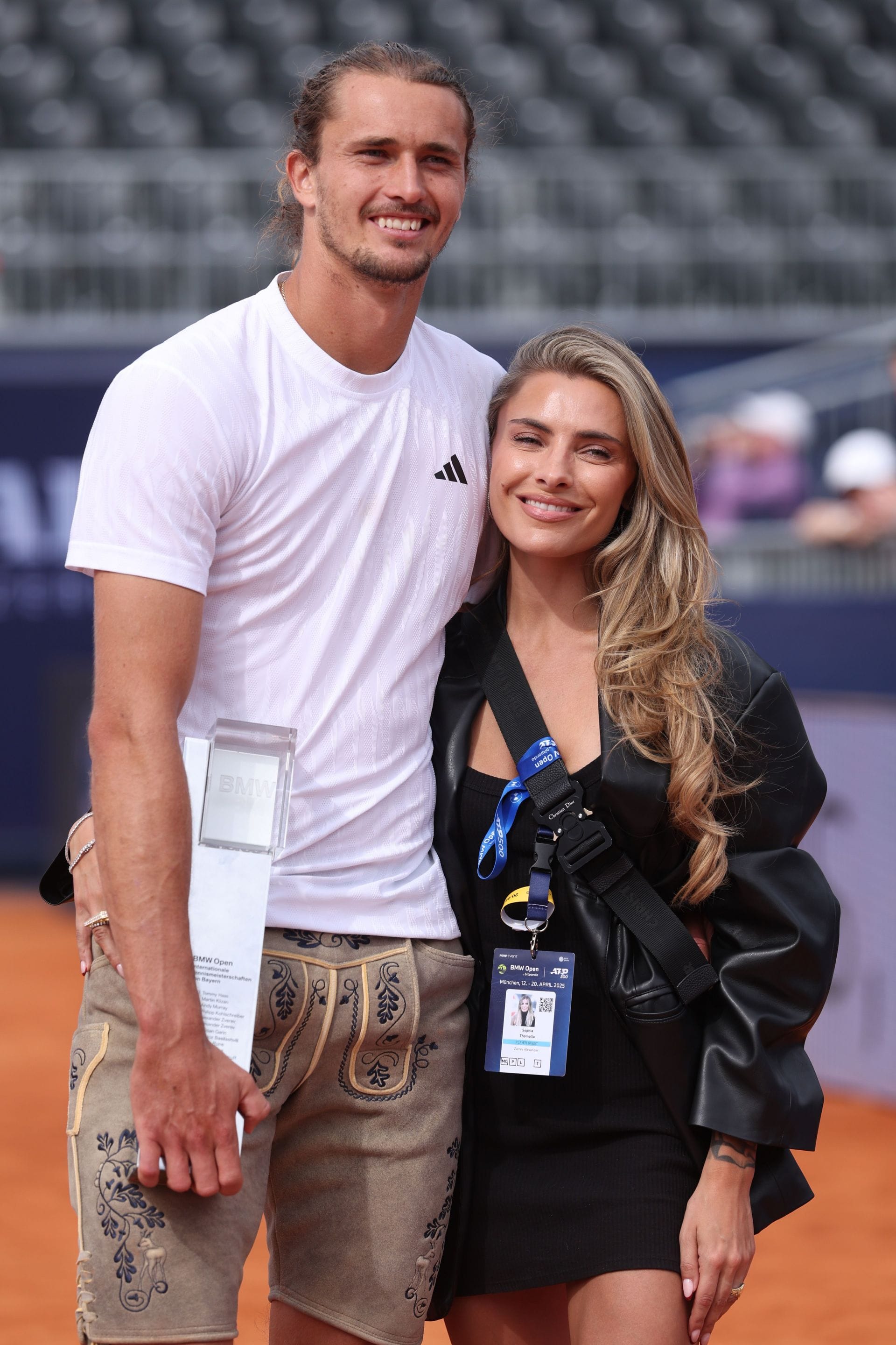 Zverev and Thomalla at the 2025 BMW Open (Image Source: Getty)