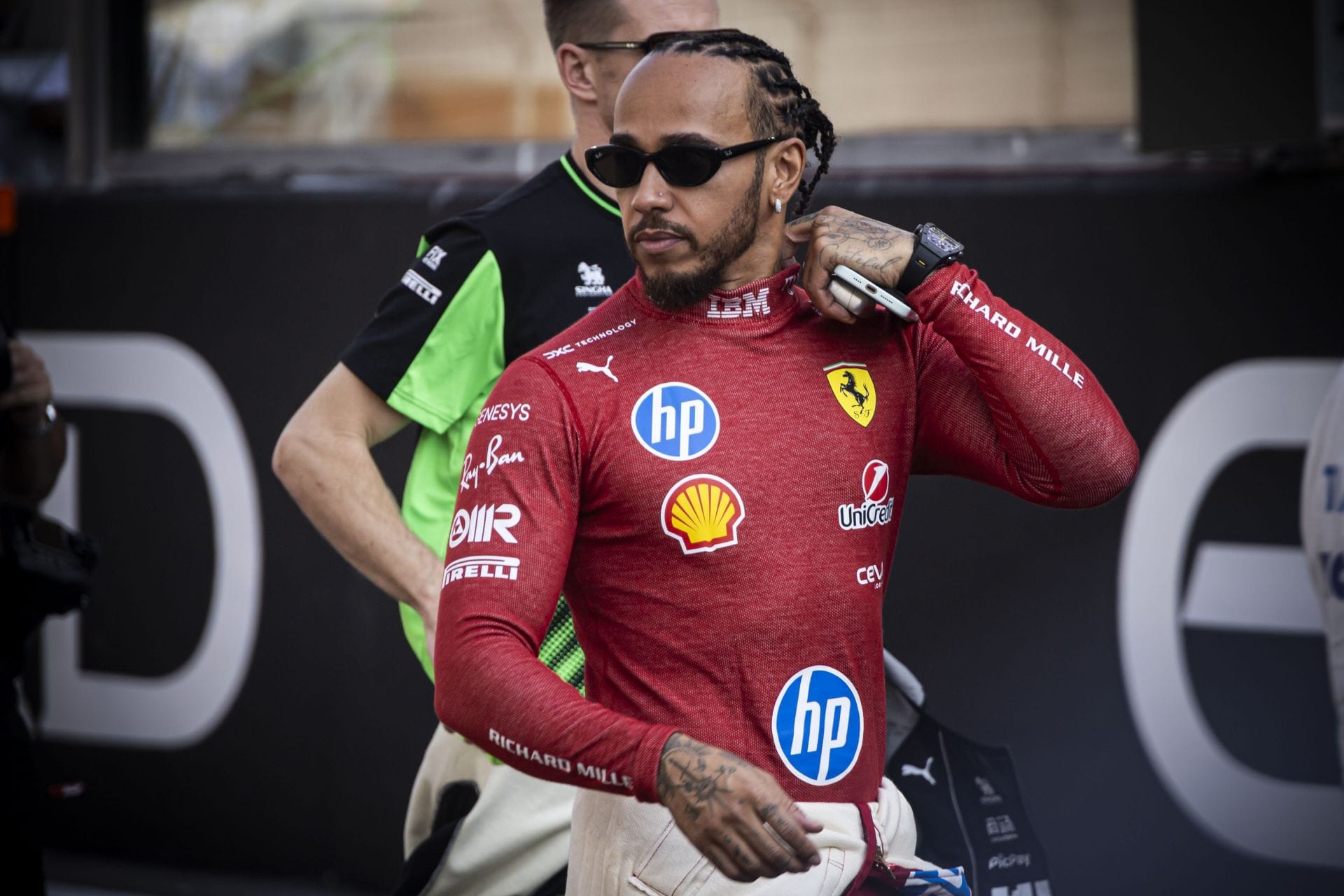 Lewis Hamilton at the 2025 F1 Abu Dhabi Grand Prix - Source: Getty